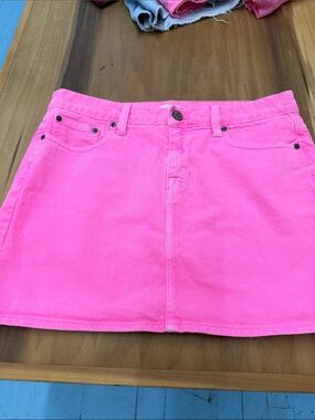 J Crew Hot Pink Mini Skirt